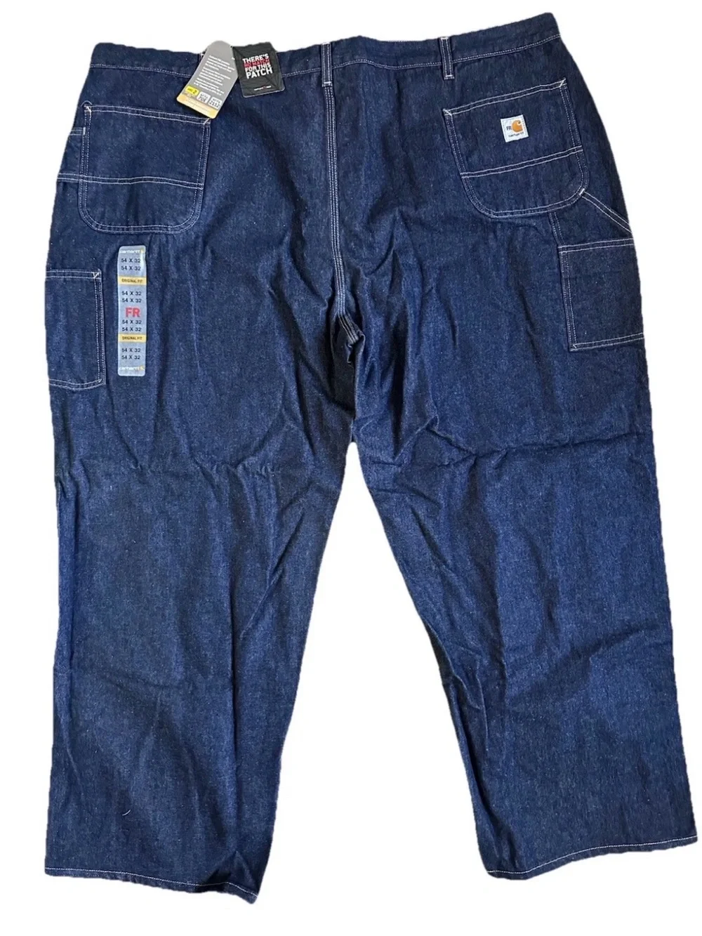 Carhartt Men’s FR Denim Jeans 54x32 Blue FRB13401 Straight Leg Workwear